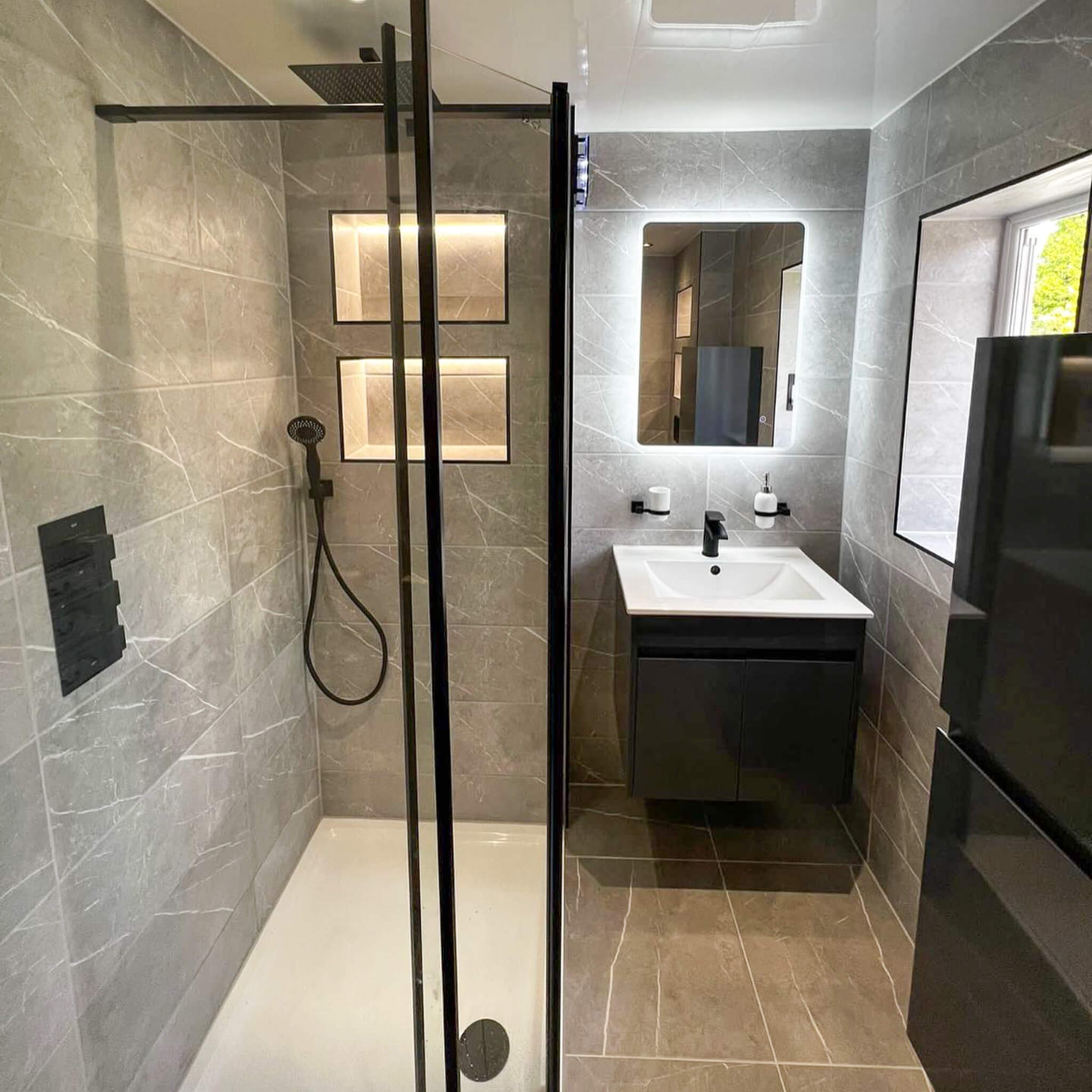 Small ensuite shower room Hazel Grove