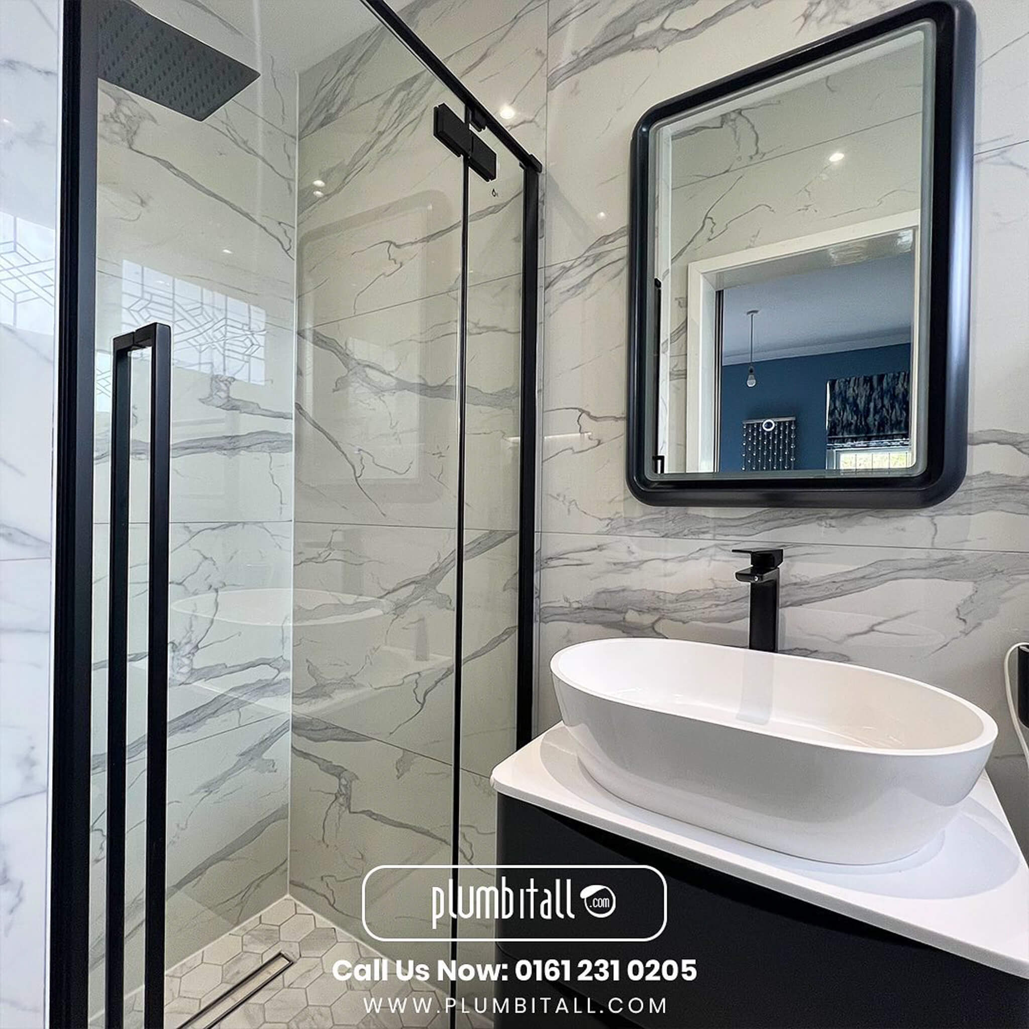Walk-in shower ensuite Manchester